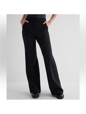 Express Editor Flare Trouser High Rise  Dress Pants size 14S